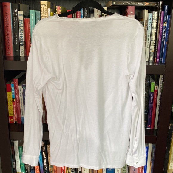 Kenneth Cole white long sleeved blouse - Picture 5 of 7